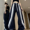 Vintage Y2K Hip Hop Baggy Cargo Pants Women Drawstring Elastic Low Waist Parachute Pants Sweatpants Loose Hippie Pants Trousers