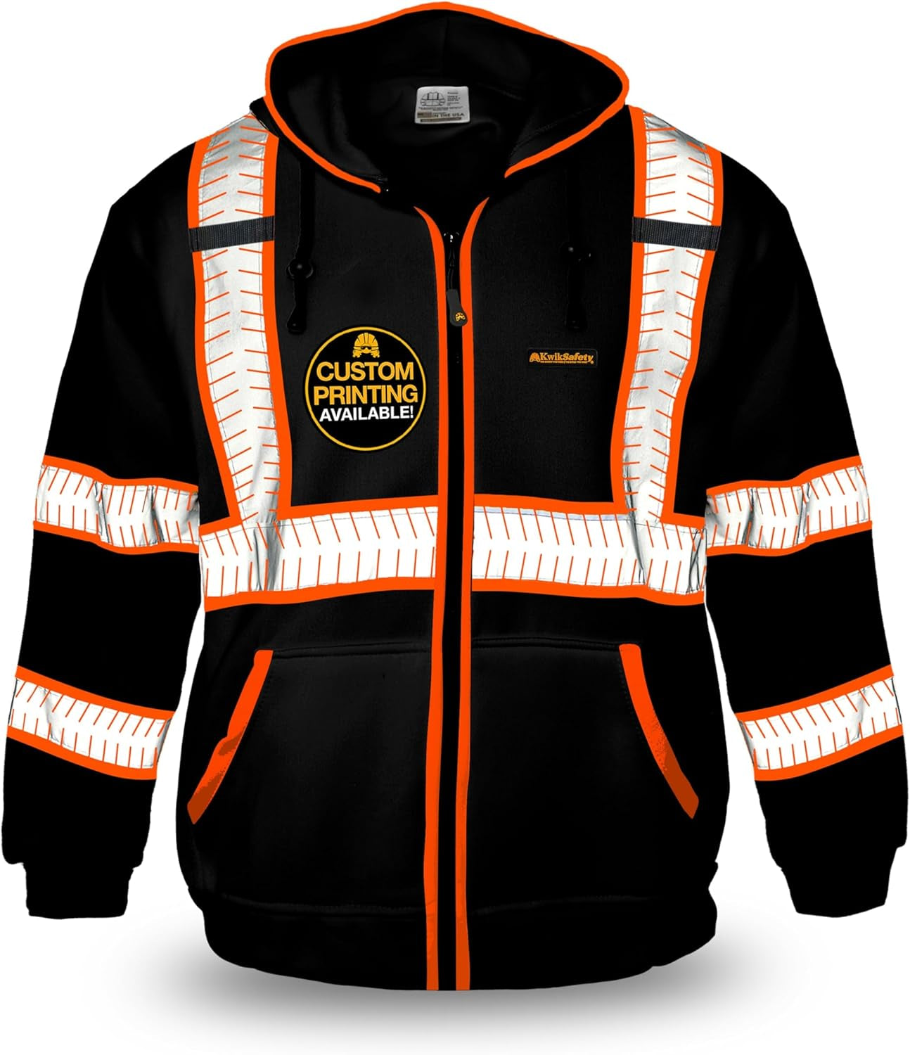 - Charlotte, NC - Men'S Fleece Safety Hoodie | PPE Hi Vis Reflective Work Jackets