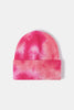 Tie-Dye Cuffed Rib-Knit Beanie Hat