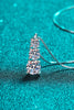 Moissanite Triple-Pendant Necklace