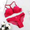 New Fashion Bralette Sexy Lingerie Seamless Push up Bra Sets Front Closure Candy Color Underwear Women Small Size Brassiere