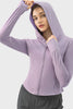 Millennia Pocketed Zip Up Hooded Long Sleeve Active Outerwear