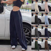 Y2K Baggy Cargo Pants for Women Drawstring Elastic Low Waist Parachute Pants Sweatpants Loose Hippie Pants Trousers