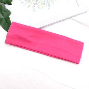 Elastic Cotton Hairband Fashion Headbands for Women Men Solid Running Fitness Yoga Hair Bands Stretch Makeup Hair Accessories