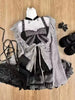 Autumn Winter Women Sweet Lolita Lace up Ruffles Cardigan Sexy Slim Fit Strapless Vest Fashion Ruched Skirts Three Piece Setsy2K