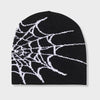 Unisex Spider Web Hip Hop Knit Beanie Men'S Y2K Stretch Warm Hat Women'S Fashion Cap Out Door Sun Protection