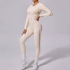 New Autumn/Winter Women'S One-Piece Yoga Jumpsuit Leggings Long-Sleeved Sexy Backless Slim Fit Sports Outfit