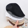 Men Berets Painter Cap Spring Winter Berets Hat for Men Women Retro England Hat Visors Peaked Cap Solid Duckbill Hat