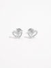 925 Sterling Silver Inlaid Zircon Heart Earrings