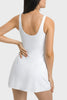 Millennia Square Neck Sports Tank Dress with Full Coverage Bottoms