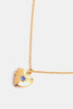 Zircon Heart Shape 14K Gold-Plated Pendant Necklace