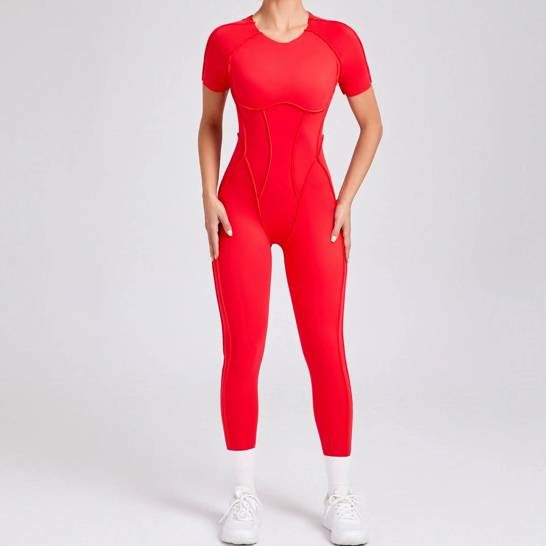 New Autumn/Winter Women'S One-Piece Yoga Jumpsuit Leggings Long-Sleeved Sexy Backless Slim Fit Sports Outfit