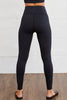 Black Arched Waist Seamless Active Leggings