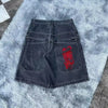 Y2K Baggy Shorts Pocket Gothic American Streetwear Pocket Printing Denim Gym Shorts Hip Hop Men Women Harajuku Basketball Shorts