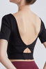 Cutout Backless Round Neck Active T-Shirt