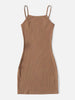 The New European and American Style Spice Girl Skinny-Wrapped Hip Dress Is Pure Wind Flat Halter Dress