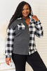 Heimish Solid Plaid Contrast Shacket