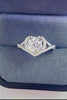 Adored 1 Carat Moissanite 925 Sterling Silver Heart Ring