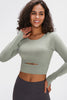 Millennia Long Sleeve Cropped Top With Sports Strap