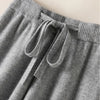 Thick Warm Knitted Casual Chic Basic Soft Elastic High Waist Women'S Pants Korean Fashion Straight Ankle-Length Pants for Women