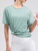 Round Neck Short Sleeve Active Top