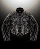 Retro Black Leather Jacket Oversized Loose Thickened Y2K Zipper Jacket Hip Hop Goth Rock Men and Women Coats Jackets Streetwear