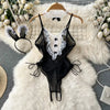 Women'S Bras Women'S Underwear Sets Sexy Lingerie Outfit Bra and Panty Set Woman Clothes Attractive Chest Suspenders below Sex