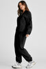 Quarter Zip Long Sleeve Top and Pants Set