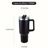 1PC Bingba Cup Car Large Capacity Portable Handle Cup Stainless Steel Insulation Cup Coffee Insulation Cup 40Oz