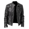 2024 Motorcycle Leather Jackets Man Casual Fashion Motorcycle Coat Slim Fit Lapel PU Jackets Autumn Anti-Wind Leather Coat Male