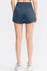 Wide Waistband Sports Shorts with Pockets