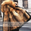 Parker Men'S Imitation Fur Liner Winter Warm New Fur One-Piece Coat Imitation Mink Fleece Mid-Length Fur Coat