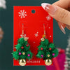 2024 New Fashion Christmas Collection Earrings Elk Shining Rhinestone Earrings Women'S New Year Charm Temperament Jewelry