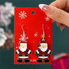 2024 New Fashion Christmas Collection Earrings Elk Shining Rhinestone Earrings Women'S New Year Charm Temperament Jewelry