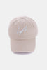 Zenana Washed Embroidered City Baseball Cap