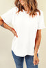 Gray Casual Plain Crew Neck Tee