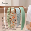 5Pcs Set Fashion Women Cloth Hair Bands Headdress Headband Girls Hairband Hair Hoop Female Hair Accessories Headwear