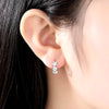 Top Sale 925 Sterling Silver Needle Earrings for Women'S Wedding Fashion High Quality Jewelry Crystal Zircon Flower Cute Stud