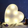 Love Heart LED Lamp Wedding Party Romantic Red Pink Night Light Ornament Birthday Christmas Home Decoration Valentines Day Gift