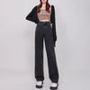 High Waisted Jeans Y2K Fashion Women Clothing Blue Black Straight Leg Denim Pants Trousers Mom Jean Baggy Trousers Tall