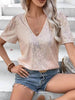 Sequin Round Neck Short Sleeve Top