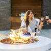 Halo Firepit - Smokeless Outdoor Fire Pit Table - 70,000 Btus Propane Connector and Lava Rocks Included - All Season Heavy Duty (Nightfall)