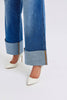 Judy Blue Full Size Distressed High Waist Wide Leg Jeans