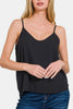 Zenana Two Layered Spaghetti Strap Cami