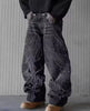 2025 New Jeans Y2K Mens Womens Retro Hip Hop Distressed Embroidered Baggy Jeans Black Pants Rock High Waist Wide Leg Trousers