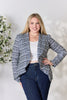 Heimish Full Size Open Front Printed Blazer