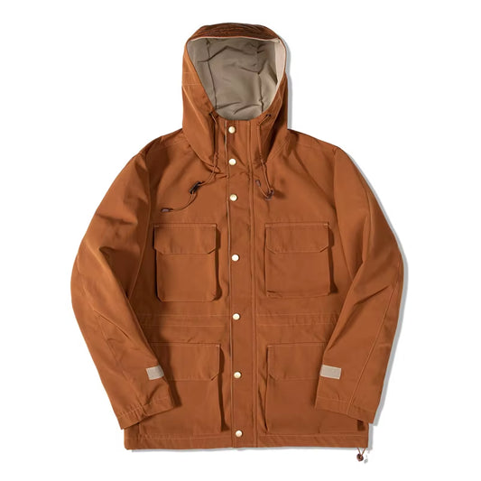 Red Tornado Men'S Mountain Parka Vintage-Inspired Outdoor Jacket Burnt Orange