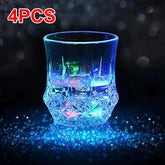 1Pc Colorful Glowing Cup Pour Water and It Lights up Inductive Pineapple Cup KTV Bar Color Changing Beer Cup