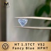 With IGI Certificate Fancy Blue Sapphir Diamond HPHT CVD Color Lab Grown Diamonds Wholesale