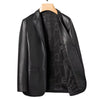 YN-2330 Natural Sheep Leather Casual Suit Men'S Jacket Slim Spring and Autumn Thin Section Black Brown